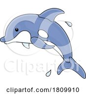 Poster, Art Print Of Licensed Clipart Cartoon Dolphin