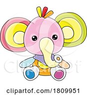 Poster, Art Print Of Licensed Clipart Cartoon Toy Elephant