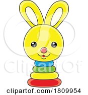 Poster, Art Print Of Licensed Clipart Cartoon Toy Rabbit Rings