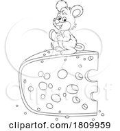Poster, Art Print Of Licensed Clipart Cartoon Mouse With Cheese