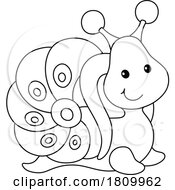 Licensed Clipart Cartoon Happy Snail