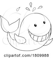 Poster, Art Print Of Licensed Clipart Cartoon Happy Whale