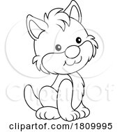 Poster, Art Print Of Licensed Clipart Cartoon Sitting Cat