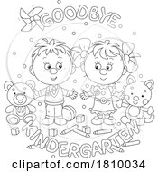 04/01/2024 - Cartoon Kindergardten Graduate School Kids And Text