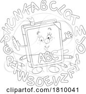04/01/2024 - Licensed Clipart Cartoon Alphabet Letter Book