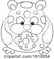 Licensed Clipart Cartoon Hamster Eating A Bagel
