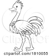04/02/2024 - Licensed Clipart Cartoon Ostrich