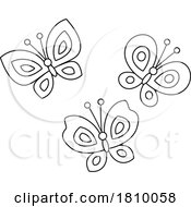 Poster, Art Print Of Licensed Clipart Cartoon Spring Butterflies