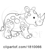 Poster, Art Print Of Licensed Clipart Cartoon Baby Rhino