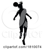 04/03/2024 - Female Soccer Football Player Woman Silhouette