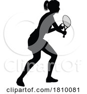 04/03/2024 - Tennis Player Woman Sports Person Silhouette