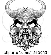 04/03/2024 - Viking Warrior Man Strong Mascot Face In Helmet