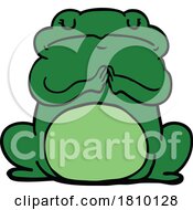 Poster, Art Print Of Cartoon Arrogant Frog