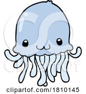 Poster, Art Print Of Cartoon Jellyfish