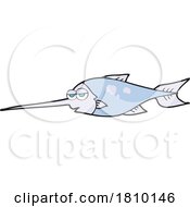 Poster, Art Print Of Cartoon Swordfish