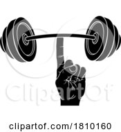 04/06/2024 - Weight Lifting Hand Finger Holding Barbell Concept