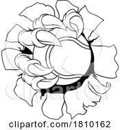 04/06/2024 - Tennis Ball Claw Cartoon Monster Animal Hand