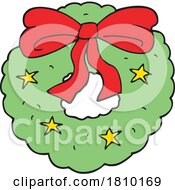 Poster, Art Print Of Cartoon Christmas Wreath