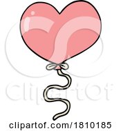 Poster, Art Print Of Cartoon Love Heart Balloon