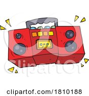 Poster, Art Print Of Cartoon Cassette Tape Player
