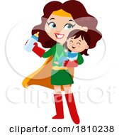 Super Hero Mom Or Woman Licensed Clipart Cartoon