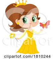 Poster, Art Print Of Fairy Tale Princess Belle Licensed Clipart Cartoon