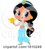 Poster, Art Print Of Fairy Tale Princess Jasmine Licensed Clipart Cartoon