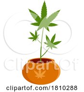 Pot Plant Licensed Clipart Cartoon by Hit Toon