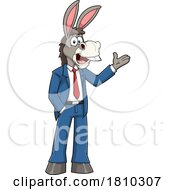 Poster, Art Print Of Business Donkey Mascot Licensed Clipart Cartoon