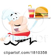 Poster, Art Print Of Chef With Fast Food Licensed Clipart Cartoon