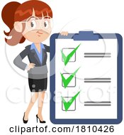 04/16/2024 - Business Woman Inspector Licensed Clipart Cartoon