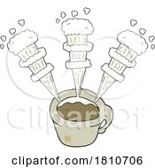 Poster, Art Print Of Cartoon Hot Coffee Mug