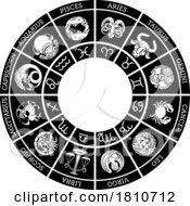 Poster, Art Print Of Star Signs Horoscope Zodiac Astrology Icon Set