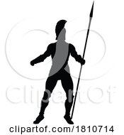 04/19/2024 - Spartan Silhouette Gladiator Trojan Greek Warrior