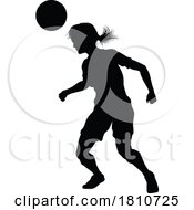 04/18/2024 - Female Soccer Football Player Woman Silhouette