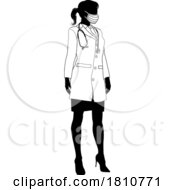 Doctor Woman Medical Silhouette Healthcare Person