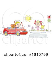 04/20/2024 - Cartoon Clipart Kids At A Crosswalk