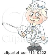 Poster, Art Print Of Cartoon Clipart Doctor With A Syringe