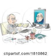 04/21/2024 - Cartoon Clipart Politician In A Doorway