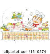 Poster, Art Print Of Cartoon Clipart Kids With Chef