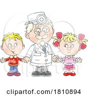 Poster, Art Print Of Cartoon Clipart Kids And Doctor
