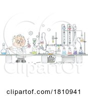 Poster, Art Print Of Cartoon Clipart Teacher Conducting An Experiment