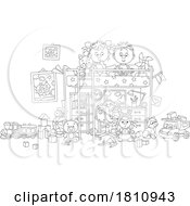 Poster, Art Print Of Cartoon Clipart Kids Playing In A Room