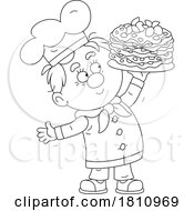 Poster, Art Print Of Cartoon Clipart Chef With Crepes