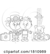 Poster, Art Print Of Cartoon Clipart Kids Playing Doctor