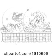 Poster, Art Print Of Cartoon Clipart Kids With Chef