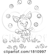 Cartoon Clipart Piglet Juggling