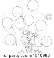04/20/2024 - Cartoon Clipart Piglet With Balloons