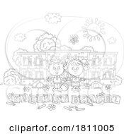 Poster, Art Print Of Cartoon Clipart Kids With Nursery School Blocks