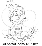 Poster, Art Print Of Cartoon Clipart Girl Gnome